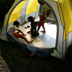 真夏のキャンプ